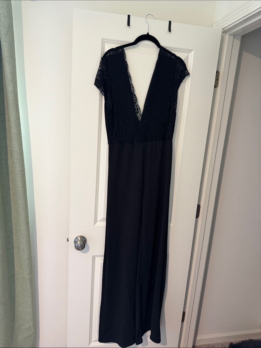 Fashion Nova Black Lace Jumpsuit